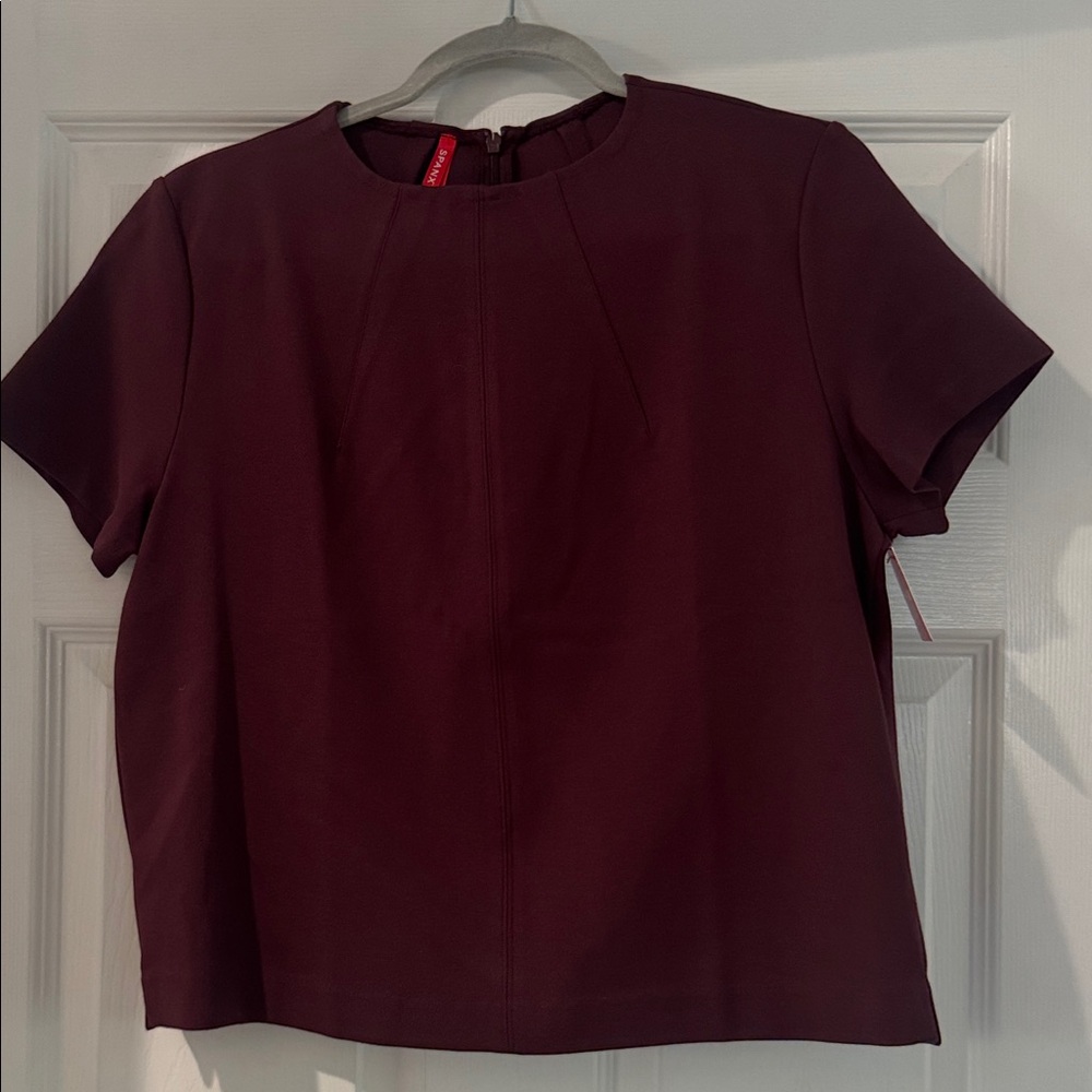 SPANX Deep Burgundy Women's Blouse